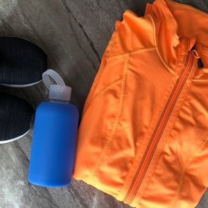 Orange Workout Zip Up